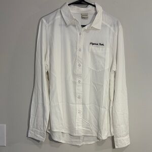 Virginia Tech Embroidered White Button Down